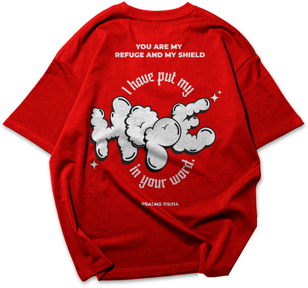 Hope : Psalms 119:114 | Oversized T-shirt