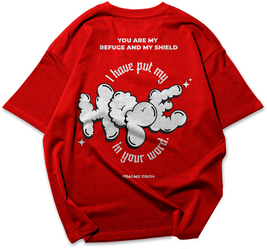 Hope : Psalms 119:114 | Oversized T-shirt