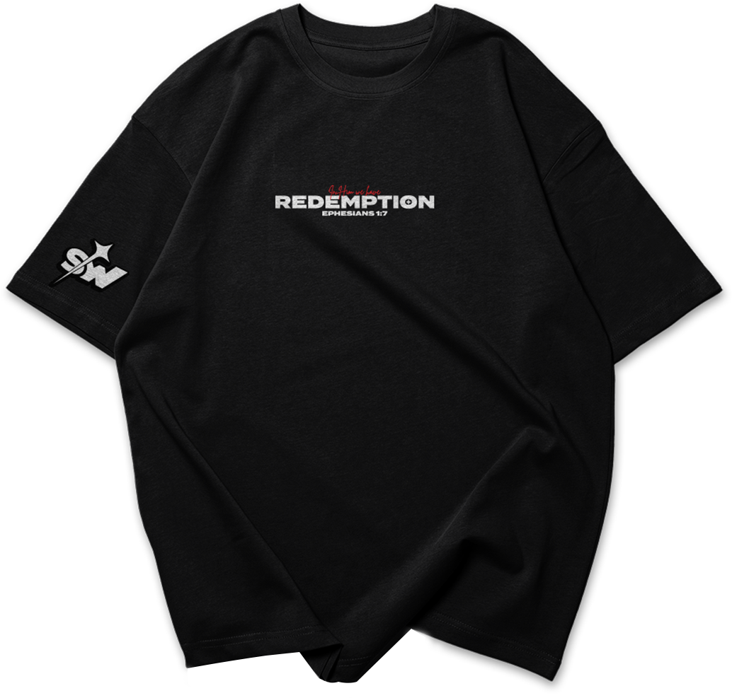 Redemption : Ephesians 1:7| Oversized T-shirt